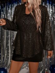 Акція на Блузка жіноча SHEIN GD-00215162 1XL Різнокольорова від Rozetka