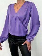 Акция на Блузка жіноча SHEIN GD-00199011 S Лілова от Rozetka