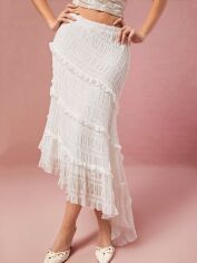 Акція на Спідниця літня жіноча SHEIN GD-00200106 S Біла від Rozetka