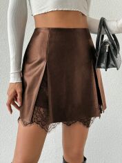 Акція на Спідниця літня жіноча SHEIN GD-00209728 M Коричнева від Rozetka