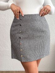 Акція на Спідниця жіноча SHEIN GD-00198266 4XL Чорно-біла від Rozetka
