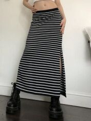 Акція на Спідниця жіноча SHEIN GD-00224072 L Чорно-біла від Rozetka