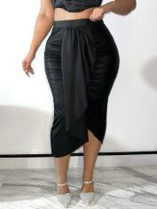 Акція на Спідниця жіноча SHEIN GD-00224960 1XL Чорна від Rozetka