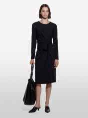 Акція на Сукня міді осіння жіноча Sisley 4NQXLV066-100 L Чорна від Rozetka