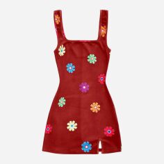 Акція на Сукня осіння жіноча SHEIN GD-00210164 3XL Червона від Rozetka