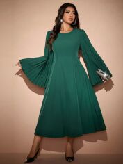 Акція на Сукня осіння жіноча SHEIN GD-00216181 3XL Темно-зелена від Rozetka