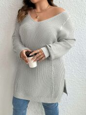 Акція на Сукня осіння жіноча SHEIN GD-00193627 1XL Світло-сіра від Rozetka