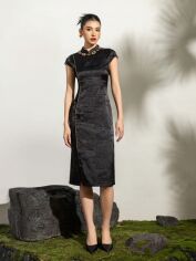Акція на Сукня літня жіноча SHEIN GD-00215287 L Чорна від Rozetka