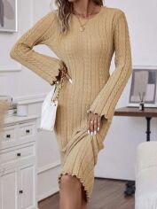 Акція на Сукня осіння жіноча SHEIN GD-00212455 S Хакі від Rozetka