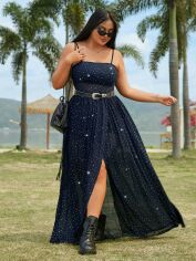 Акція на Сукня літня жіноча Shein GD-00227113 1XL Синя від Rozetka