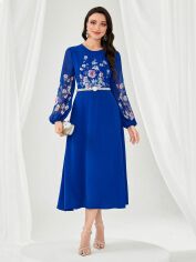 Акція на Сукня осіння жіноча SHEIN GD-00199828 L Синя від Rozetka