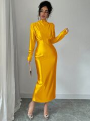 Акція на Сукня осіння жіноча SHEIN GD-00213446 M Золота від Rozetka