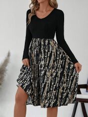 Акция на Сукня осіння жіноча SHEIN GD-00224565 S Чорна от Rozetka