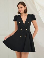 Акція на Сукня літня жіноча Shein GD-00227425 M Чорна від Rozetka