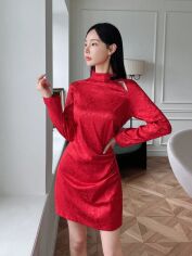 Акція на Сукня літня жіноча Shein GD-00227716 L Червона від Rozetka