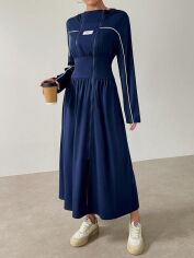Акция на Сукня осіння жіноча SHEIN GD-00222921 S Темно-синя от Rozetka