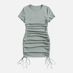 Акція на Плаття-футболка коротке літнє жіноче SHEIN GD-00223207 M М'ятне від Rozetka