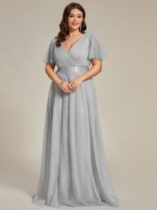 Акція на Сукня жіноча SHEIN GD-00198410 2XL Світло-сіра від Rozetka