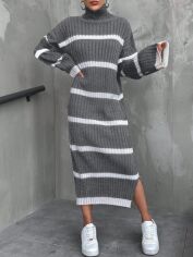 Акція на Сукня жіноча SHEIN GD-00193698 S Сіра від Rozetka