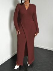 Акція на Сукня жіноча SHEIN GD-00199047 M Коричнева від Rozetka