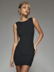 Акція на Плаття вечірнє коротке літнє жіноче SHEIN GD-00219219 M Чорне від Rozetka