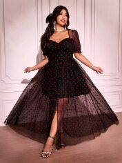 Акція на Сукня жіноча SHEIN GD-00209837 1XL Чорна від Rozetka