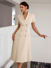 Акция на Сукня жіноча SHEIN GD-00220358 L Кремова от Rozetka