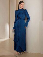 Акція на Сукня осіння жіноча SHEIN GD-00196693 L Синя від Rozetka