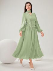Акція на Сукня осіння жіноча SHEIN GD-00196253 S М'ятна від Rozetka