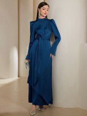 Акція на Сукня осіння жіноча SHEIN GD-00196693 XL Синя від Rozetka