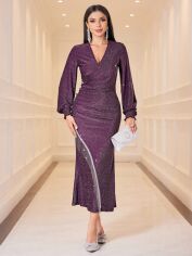Акція на Сукня осіння жіноча SHEIN GD-00197288 S Фіолетова від Rozetka
