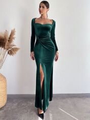 Акція на Сукня осіння жіноча SHEIN GD-00196751 XS Зелена від Rozetka
