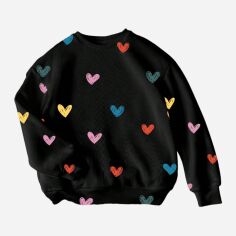 Акція на Світшот жіночий SHEIN GD-00227358 L Чорний від Rozetka