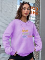 Акція на Світшот жіночий SHEIN GD-00196635 M Фіолетовий від Rozetka