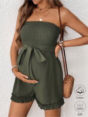 Акція на Комбінезон для вагітних SHEIN GD-00195212 S Зелений від Rozetka