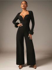Акція на Комбінезон жіночий SHEIN GD-00215838 L Чорний від Rozetka