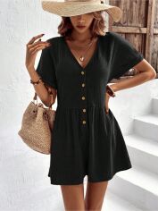 Акция на Комбінезон жіночий SHEIN GD-00195039 L Чорний от Rozetka