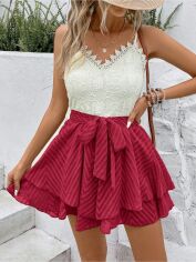 Акция на Комбінезон жіночий SHEIN GD-00196869 XS Бордовий от Rozetka