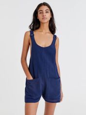 Акция на Напівкомбінезон жіночий Pull & Bear XAZ476241VQCI L Темно-синій от Rozetka