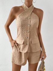 Акція на Костюм діловий жіночий SHEIN GD-00197627 M Хакі від Rozetka