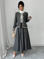 Акция на Костюм жіночий SHEIN GD-00196886 XL Сірий от Rozetka