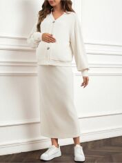 Акция на Костюм для вагітних SHEIN GD-00214172 L Білий от Rozetka