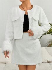 Акція на Костюм жіночий SHEIN GD-00196379 L Білий від Rozetka