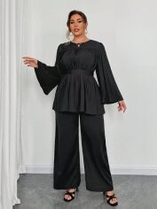 Акція на Костюм жіночий SHEIN GD-00197531 3XL Чорний від Rozetka