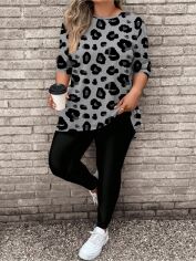 Акція на Костюм жіночий SHEIN GD-00222134 2XL Сірий від Rozetka