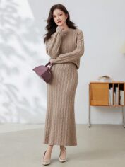 Акція на Костюм жіночий SHEIN GD-00210638 L Бежевий від Rozetka