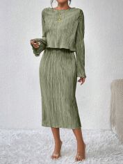 Акция на Костюм жіночий SHEIN GD-00198316 M Зелений от Rozetka
