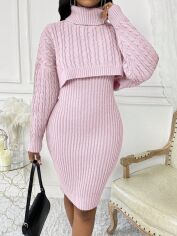 Акція на Костюм жіночий SHEIN GD-00196487 XS Світло-рожевий від Rozetka