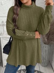 Акція на Светр жіночий SHEIN GD-00227399 3XL Зелений від Rozetka