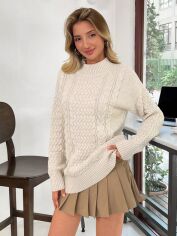 Акція на Светр жіночий SHEIN GD-00193444 M-Petite Кремовий від Rozetka